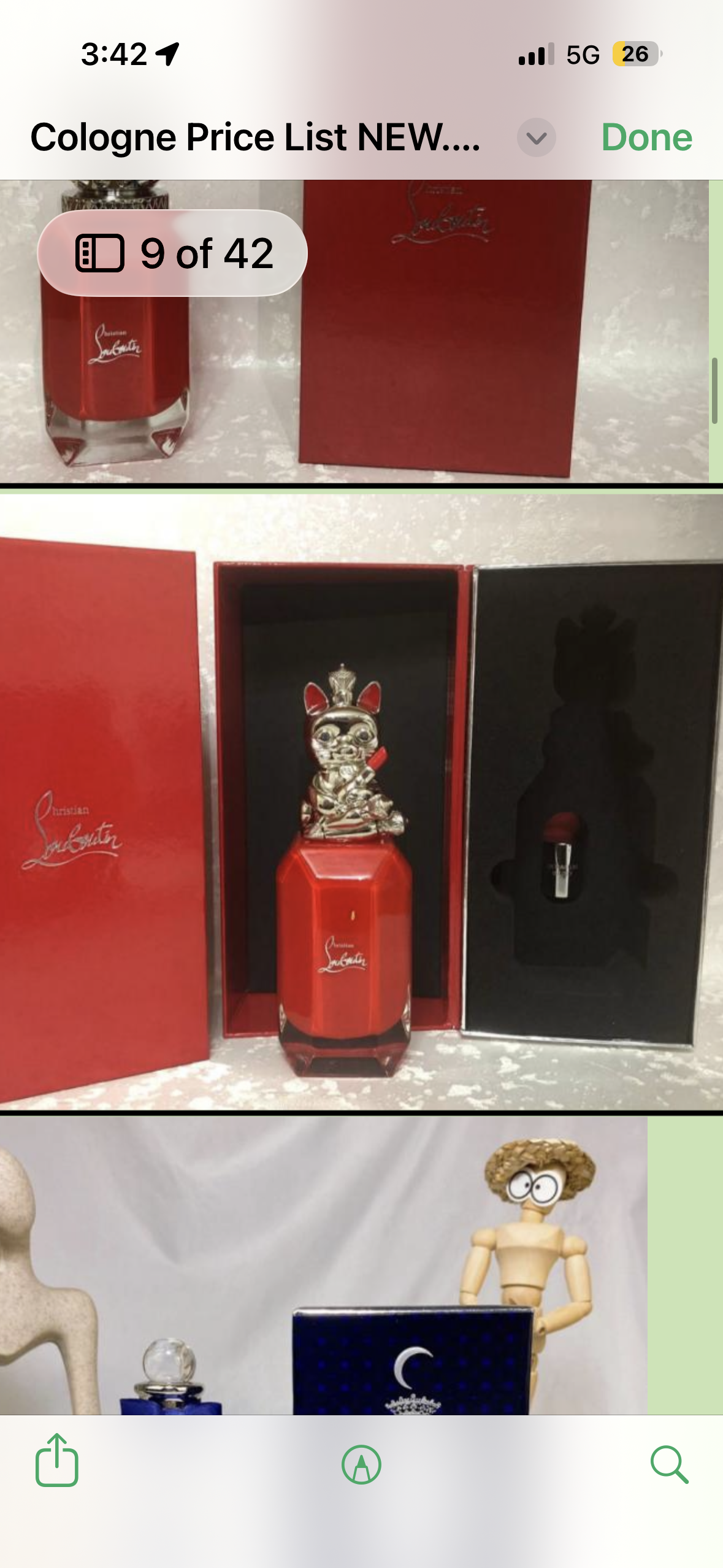 Christian Louboutin Loubidoo Eau de Parfum 90ml – Luxury Red Bottle w/ Cat Crown Cap